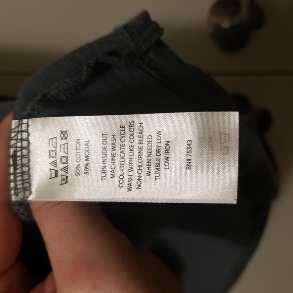 Sigrid Olsen V neck blouse. Sz LG - Picture 6 of 6